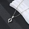 Collar de Acero Inoxidable Simple Pequeño 26 Collar Alfabeto Inglés Moda Femenina Personalizado Nicho Cadena Clavícula de Alta Gama