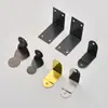 Acero laminado en frío espesado pulverizado con pintura negra ángulo de 90 grados soporte de placa de capa de código de ángulo código de ángulo negro soporte de ángulo en L de ángulo recto negro