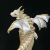 Dragón Volador de Doble Cuerno Impreso en 3D con Alas, Articulado Flexible Móvil Gradiente Láser Modelo Popular Juguete para Niños