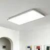 Luminária de teto para sala de estar Bauhaus sem emendas, minimalista e de alta qualidade, luminária principal para o hall, quarto principal, escritório e quarto, luz protetora para os olhos