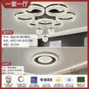 Lámpara de araña de color crema con forma de calabaza estilo nórdico para sala de estar, comedor y dormitorio; iluminación del hogar simple, moderna y elegante; diseño nuevo, moderno y lujoso; marco de hierro
