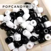 Contas Tubulares de Acrílico Tamanho Grande Acessórios Charms para Bolsa DIY Chaveiro Furo Reto Material Corrente para Celular Acessórios para Sapatos e Roupas Joias com Contas
