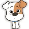 Lindo broche de perro, insignia de acrílico, accesorio para ropa, pin, decoración, pegatina para funda de teléfono, personalizable