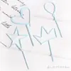 Una variedad de tarjetas de acrílico gruesas para pastel decoración de mesa de postres hermosa simple inglés feliz cumpleaños amor enchufe