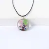 Colar Cruzado de Flores Secas, Plantas, Casca de Árvore, Corda, Pedra do Tempo, Pingente de Vidro Joias DIY