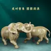 Enfeites de Elefante de Latão Decoração para Casa Chinesa Artesanato de Metal Riqueza e Auspiciosidade Presentes Festivos Presentes de Negócios
