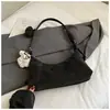 Bolsa de Ombro Versátil Cor Sólida Estilo Coreano Retro Nova Moda 2026 Bolsa Feminina Casual para Trabalho e Deslocamento Bolsa Transversal