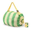 Bolsa de Almacenamiento Plegable de Nylon Tridimensional Japonesa para Viaje con Patrón Impreso, Bolsa de Almacenamiento Portátil para Compras de Supermercado