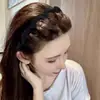 Diadema de Tela Ondulada para Mujer, Herramienta para Recoger el Cabello, Diadema de Corona Alta con Dientes, Antideslizante, Pinza para el Cabello para Lavarse la Cara, Accesorio para el Cabello