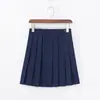 Nuevo Uniforme de Marinero de Tres Piezas Beige Azul Marino Auténtico Uniforme JK Japonés Conjunto, Estilo Dulce de Academia, Manga Larga, Manga Corta, Plisado
