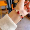 Cadena para Clavícula de Piedra Natural Lapislázuli Azul Perla de Agua Dulce Real con Cuentas Collar de Ágata Roja Retro Cadena para Suéter Roja del Sur