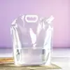 Sacos Despachadores de Líquidos de Grau Alimentício, Diâmetro Grande, Portáteis, Bico Inclinado, Auto-Sustentáveis, Embalagens à Prova de Vazamento Atacado