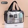 Bolsa de Maquiagem Feminina Portátil Super Popular 2024 À Prova d'Água Grande Capacidade Bolsa de Armazenamento de Produtos Viagem Separação Seca e Úmida Necessaire Transparente