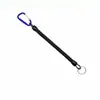 Llavero anti-pérdida para senderismo y camping al aire libre, cordón anti-caída para pesca, cable telefónico retráctil con resorte, hebilla de escalada