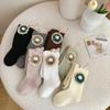 Estilo Nuevo Primavera y Otoño Algodón Grado A Leggings para Niños Medias para Niñas con Patrón de Diamantes Etiqueta de Tela Tulipán Lg207