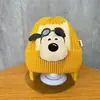 Chapéu Infantil Estilo Coreano Outono e Inverno Chapéu de Lã Quente para Exterior com Adição de Fleece e Espessamento Proteção para Orelhas À Prova de Vento Bonito Chapéu de Tricô Pulôver