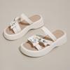 688-500.00g Sandalias de Mujer 2025 Nuevo Verano Estilo Hada Diapositivas Planas Sandalias Romanas de Playa