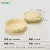 Marmitas Biodegradáveis Descartáveis de Amido de Milho com Quatro, Cinco ou Seis Compartimentos para Viagem, Grau Alimentício, Seguras para Micro-ondas