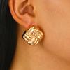 Aretes geométricos simples europeos y americanos para mujer, diseño de nicho, nuevos aretes chinos, comodín, aretes de alto sentido, temperamento, venta al por mayor