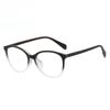Gafas Pequeñas Frescas y Sencillas Estilo Coreano para Mujer, Estilo Lujo Accesible, Patas con Textura de Madera, Monturas de Gafas de Moda, Gafas Planas de Moda con Filtro de Luz Azul