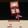 Cerámica Bajo Esmalte Reina Rosa Juego de Vajilla de Alta Gama Regalo de Inauguración de Casa Regalo de Negocios Tazones y Platos Venta al por Mayor Logo Imprimible