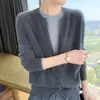 Capa base de punto de cachemira, nuevo estilo otoño/invierno, cuello redondo para mujer, corte holgado, diseño color block, efecto dos piezas, suéter pullover versátil