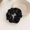 Elástico de cabelo com rosto sorridente de desenho animado para cólon grande, joias de loja de 2 yuans, acessórios de cabelo coreanos, adorno de cabeça, simples, cor de chá com leite, corda de cabelo para meninas