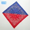 Lenço de cabeça para atividades ao ar livre em cor contrastante, algodão puro estampado, estilo hip-hop, máscara, lenço quadrado esportivo para ciclismo, personalizável para exclusividade transfronteiriça