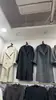Novo Estilo Outono/Inverno 2026 Casaco Feminino de Lã com Mangas Dobradas e Gola de Terno, Dupla Face, Caimento Solto, Espessado e Quente