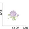 Amazon borboleta quente bordado adesivos de pano rosa flor Zhang Zi desenhos animados lótus bordado logotipo roupas adesivos patch ferro de passar