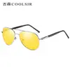 Óculos de Sol Estilo Aviador para Homens, Óculos de Sol Polarizados de Metal, Óculos de Sol de Alta Qualidade com Proteção UV