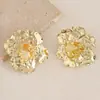 Pendientes de flor tridimensional personalizados de moda europea y americana transfronterizos simples versátiles exagerados estilo frío pendientes de alta gama pendientes