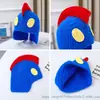 Chapéu Infantil Estilo Coreano Outono e Inverno Chapéu de Lã Quente Pelúcia Espessa Chapéu de Tricô com PomPom Grande Protetor de Orelha para Meninos e Meninas