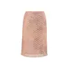 Falda Corta de Malla de Terciopelo con Estampado de Lunares Romántico Francés Tie-Dye Verano Nuevo Estilo Transpirable Delgada Ajustada al Cuerpo que Resalta la Cadera para Mujer