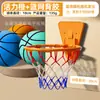 Cesta de Basquete Silenciosa Aro de Basquete Indoor Suporte de Basquete para Casa Suporte de Basquete de Parede Sem Furos Cesta Montada na Parede Crianças Adultos Treinamento Casa