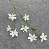 Flores Artificiais de Clematis de 7 Cabeças Cenário de Layout Atravessando Fronteiras Atacado Flor Artificial Clematis Artificial Flor Artificial Paisagismo Flor de Casamento