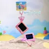 Jinnew & Stitch Co-Diseñado Ángel Xiaojin Conjunto de Playa de Verano para Tres Personas Llavero Lindo de Dibujos Animados