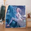 Manta de edredón de invierno rectangular casual portátil de doble cara Frozen para dormir