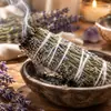 Azul Sálvia Incenso de Sálvia Vareta de Incenso Grama de Incenso Vareta de Grama Planta Aroma de Cura Cedro Norte-Americano Lavanda Palo Santo