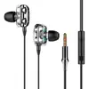 Auriculares Mágicos con Cable de Doble Driver y Micrófono, Auriculares In-Ear para Karaoke, Graves Profundos, Universales para Teléfonos Móviles