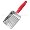 Pala para Arena de Gato Transfronteriza Acero Inoxidable Agujero Fino Engrosada Mango Largo Metal Acero Inoxidable Pala para Arena de Gato