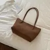Bolso tote de gran capacidad para mujer, nuevo otoño 2026, nicho vintage, patrón tejido, bolso de hombro, bolso tipo cubo