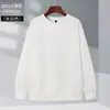 Suéter de manga comprida novo para homens e mulheres, primavera e outono, gola redonda simples, espesso, quente, moda, suéter para roupa de trabalho de garçom de catering