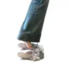 Sandalias de cuña estilo francés con punta cuadrada y lazo para mujer, nuevo modelo de verano 2025, estilo de hada, adecuadas para combinar con vestidos, con una sola tira y tacón alto, para uso en exteriores
