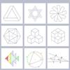 Juego de regla de actividades estudiantes de primaria matemáticas escuela secundaria superior dibujo de geometría plantilla redonda regla giratoria multifunción juego completo