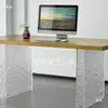 Pata de Mesa Transparente de Acrílico con Gradiente Negro Soporte Curvo Mesa de Café Isla Soporte Pata de Mesa Pie de Mesa