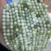 Jade de Seda Dorada Natural de Xinjiang Cuentas Sueltas para Pulsera DIY Cuentas Accesorios Cuentas de Jade Amarillo Joyería Cuentas Redondas Venta al Por Mayor Artículo Caliente de Verano