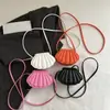 Bolso Bandolera de Hombro tipo Concha, Hermoso, Moderno y Personalizado, Estampado Nuevo Estilo Primavera y Verano 2025, de Moda, Sencillo, Color Sólido y Estilo Occidental