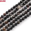 Gato de la suerte 2-4 mm cuentas pequeñas facetadas cuentas de turmalina cristal ágata tallado cuentas sueltas pequeñas accesorios para joyería DIY