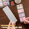 60 Tablero Dispensador de Cinta de Papel de Seda 5*15cm Esquina Redondeada Cinta Washi Transparente Translúcido Plástico PP Espesado Hoja Dispensadora